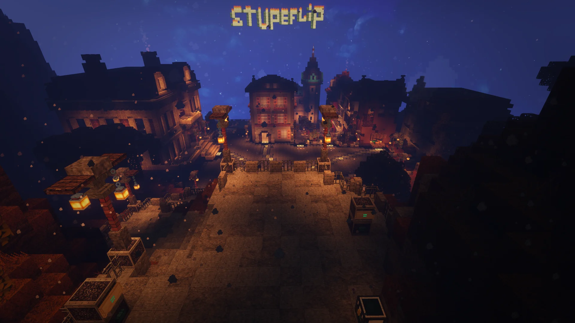 image présentant le spawn du serveur Minecraft stupeflipcraft.mine.fun